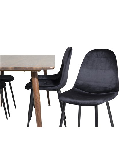 Matgrupp Polar med Polar matstolar, 180 × 90 cm