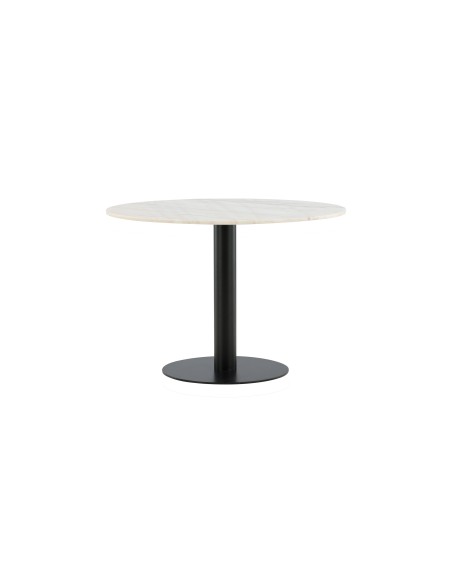 Runt matbord Estelle, Ø106 cm, Vit