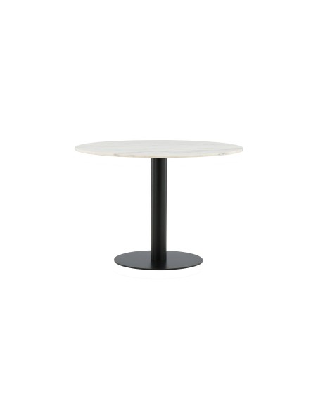 Runt matbord Estelle, Ø106 cm, Vit