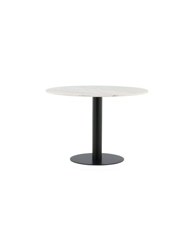 Runt matbord Estelle, Ø106 cm, Vit