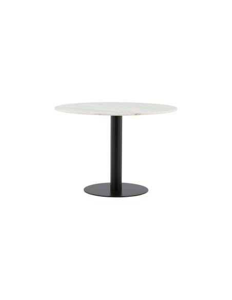 Runt matbord Estelle, Ø106 cm, Vit
