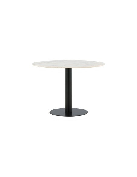 Runt matbord Estelle, Ø106 cm, Vit