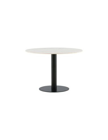 Runt matbord Estelle, Ø106 cm, Vit