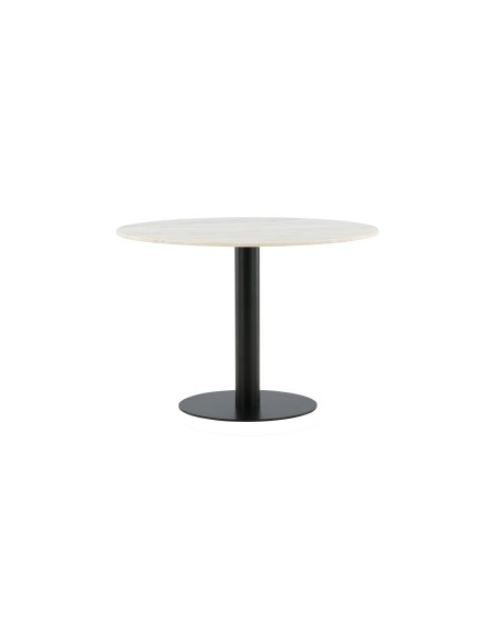 Runt matbord Estelle, Ø106 cm, Vit