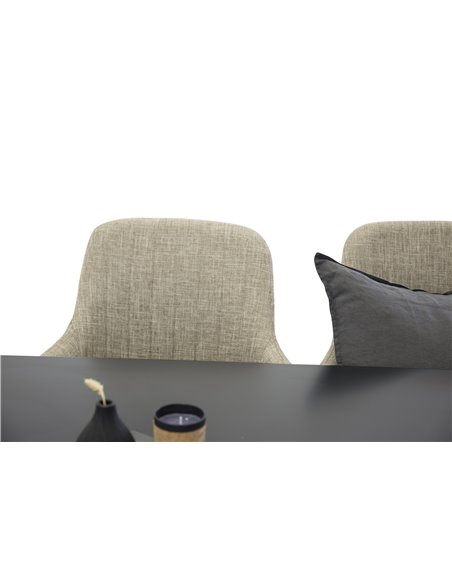 Matgrupp Piazza med Comfort matstolar, 180 × 90 cm