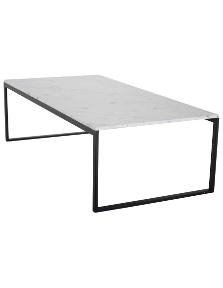 Soffbord Estelle, 120 × 60 cm, Vit