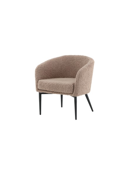 Fåtölj Fluffy, 66 × 64 cm, Brun