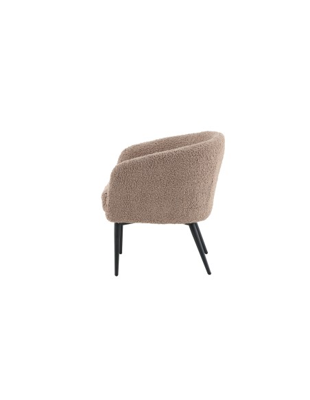 Fåtölj Fluffy, 66 × 64 cm, Brun