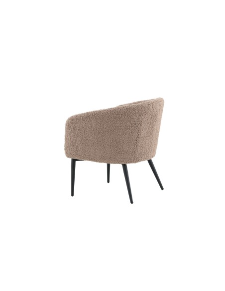 Fåtölj Fluffy, 66 × 64 cm, Brun