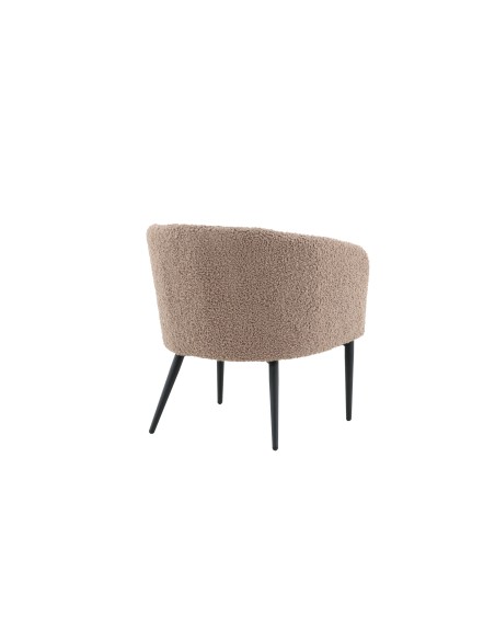 Fåtölj Fluffy, 66 × 64 cm, Brun
