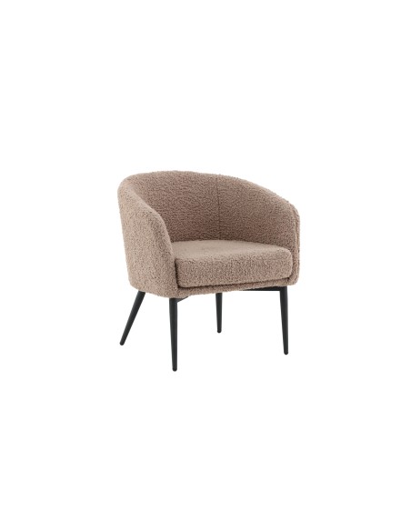 Fåtölj Fluffy, 66 × 64 cm, Brun