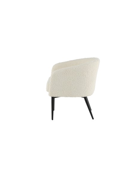 Fåtölj Fluffy, 66 × 64 cm, Vit