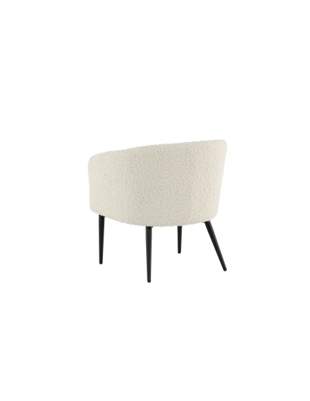 Fåtölj Fluffy, 66 × 64 cm, Vit