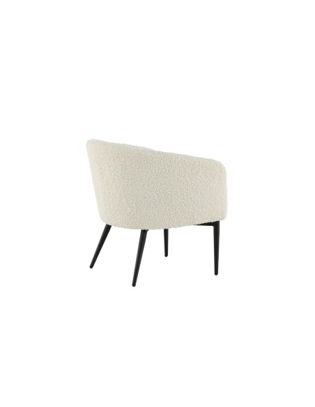 Fåtölj Fluffy, 66 × 64 cm, Vit