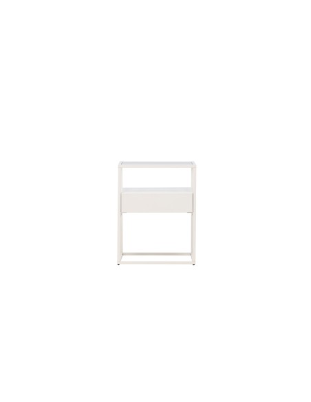 Sidobord Fortaleza, 40 × 40 cm, Vit
