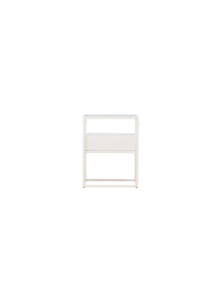Sidobord Fortaleza, 40 × 40 cm, Vit