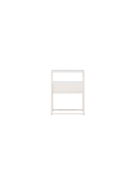 Sidobord Fortaleza, 40 × 40 cm, Vit