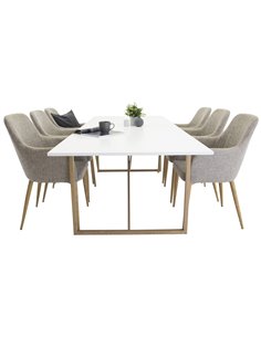 Matgrupp Palace med Comfort matstolar, 240 × 100 cm 2