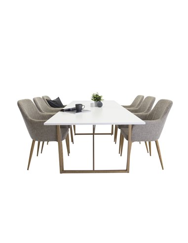 Matgrupp Palace med Comfort matstolar, 240 × 100 cm
