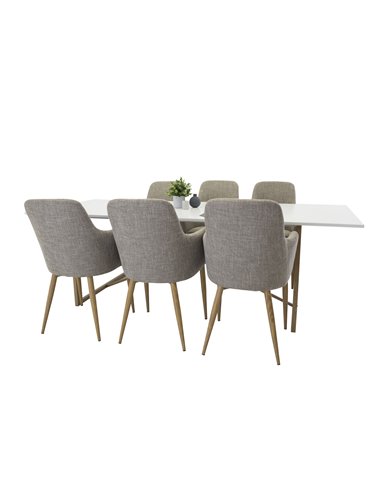 Matgrupp Palace med Comfort matstolar, 240 × 100 cm