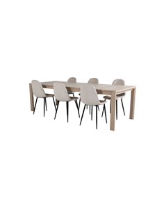 Matgrupp Slider med Polar matstolar, 170 × 95 cm 2