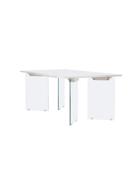 Matbord Ester, 180 × 90 cm, Ljusgrå