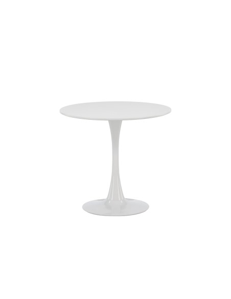 Runt matbord Hamden, Ø80 cm, Vit