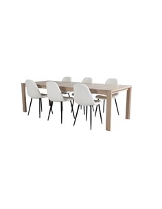 Matgrupp Slider med Polar matstolar, 170 × 95 cm 2