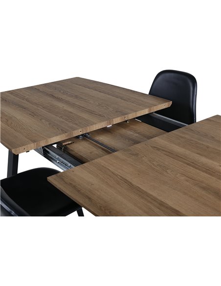 Matgrupp Inca med Polar matstolar, 160 × 85 cm