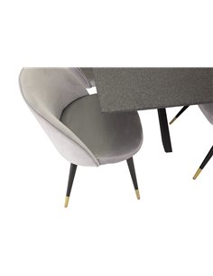 Matgrupp Piazza med Velvet matstolar, 180 × 90 cm 2
