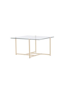 Soffbord Hybrid, 80 × 80 cm, Clear 2