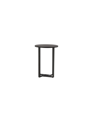Runt soffbord Lawton, Ø40 cm, Svart