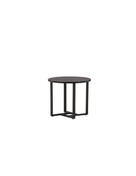 Runt soffbord Lawton, Ø50 cm, Svart