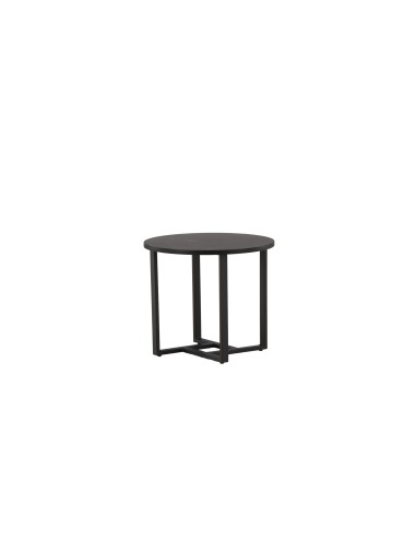 Runt soffbord Lawton, Ø50 cm, Svart