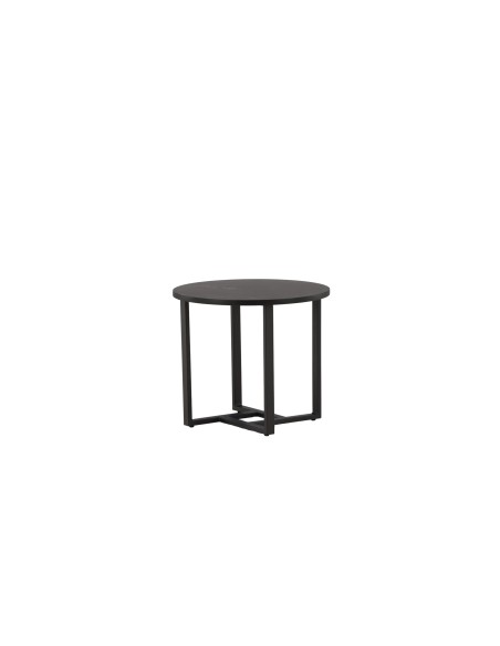 Runt soffbord Lawton, Ø50 cm, Svart
