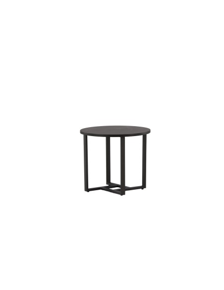 Runt soffbord Lawton, Ø50 cm, Svart