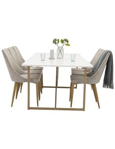 Matgrupp Palace med Leone matstolar, 240 × 100 cm