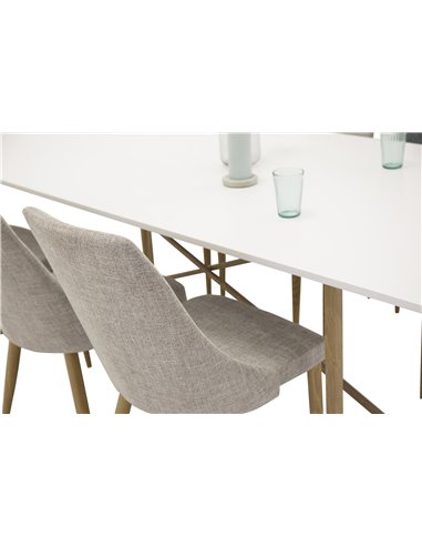 Matgrupp Palace med Leone matstolar, 240 × 100 cm