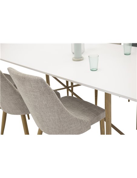 Matgrupp Palace med Leone matstolar, 240 × 100 cm