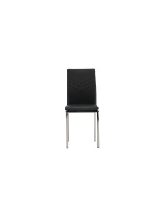 Matstol Lily, Svart/Silver
