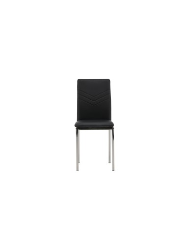 Matstol Lily, Svart/Silver