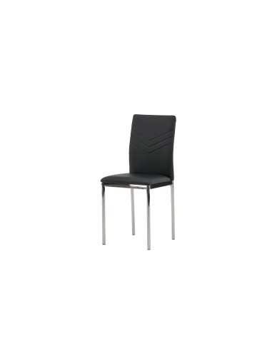 Matstol Lily, Svart/Silver