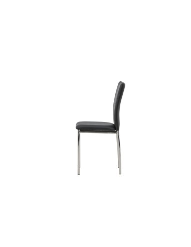 Matstol Lily, Svart/Silver