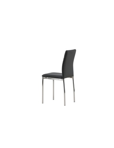 Matstol Lily, Svart/Silver