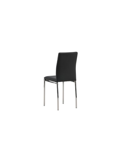 Matstol Lily, Svart/Silver