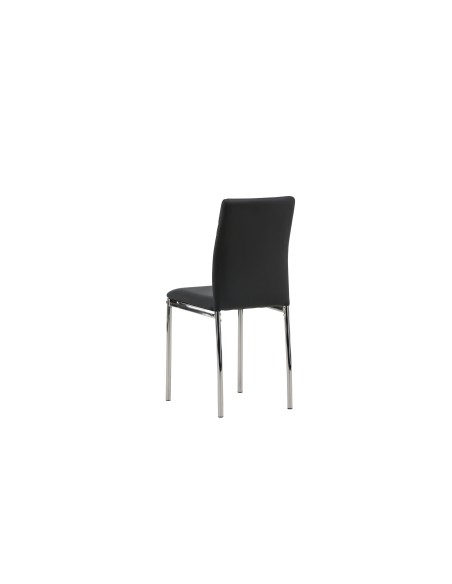 Matstol Lily, Svart/Silver