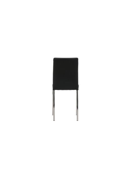 Matstol Lily, Svart/Silver