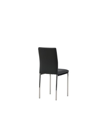 Matstol Lily, Svart/Silver