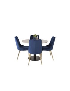 Matgrupp Razzia med Velvet Deluxe matstolar 2