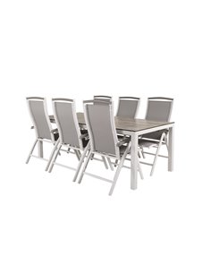 Matgrupp Llama med Albany matstolar, 205 × 100 cm 2